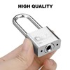 Firtink 2 Pack Long Shackle Padlocks, Padlock with Keys Heavy