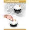 Bathtub Drain Tip-Toe Trim Set with Two-Hole Overflow Faceplate, Replacement