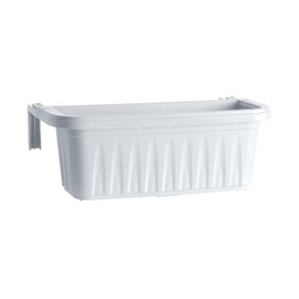 Apollo Exports International AP-30217WH 20" Adjustable Railing Planter, White