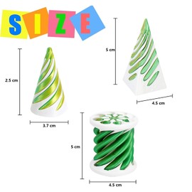 3pcs Spiral Cone Fidget Toy,3d Printed Spiral Cone Fidget Impossible Cone Stress Relief Toys For Anxiety Cool, Fidget Toy for Kids Adult Gift