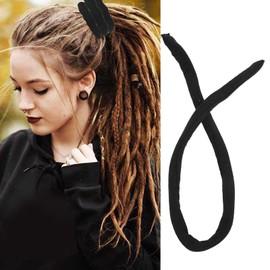 Dreadlocks Hair Tie Bendable Long Dreadlock Ponytail Holder Dreadlock Accessory Hair Ties Thick Dreadlock Ponytail Holder, Spiral Lock Hair Tie for Men Women Thick Curly Hair