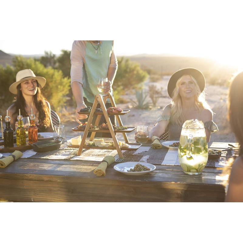 TOSCANA - a Picnic Time brand, 3 Tiered Serving Ladder