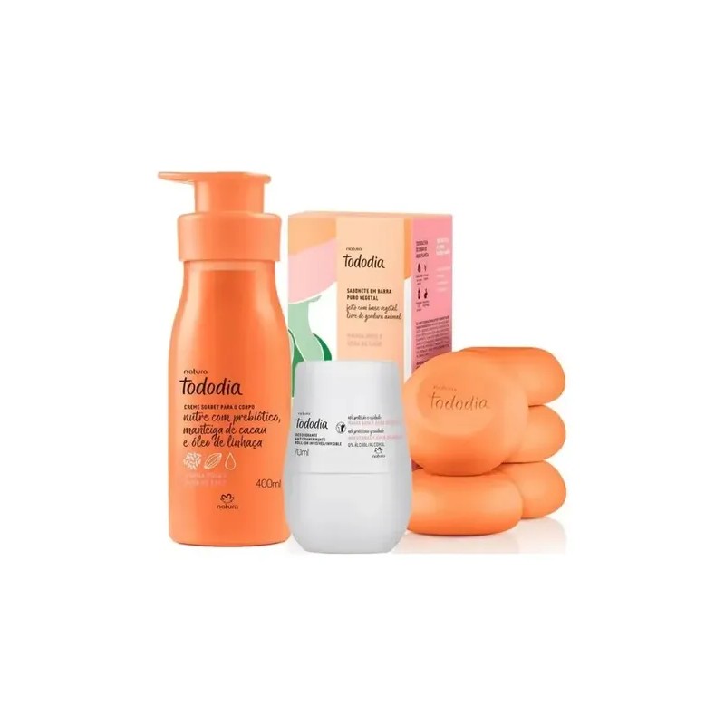 Kit Mango Rosa Tododia Crema, Jabon, Desodorante Pack 3 Unid