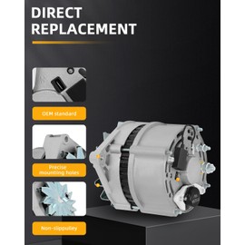 New Alternator Compatible for CASE Crawler Dozer 1150H 2000-2006 6-590 Diesel CASE Crawler Tractors 850H 2000-2003 6T-590 Diesel CASE Crawler Tractors 850K 2002-2004 Automotive Replacement Alternators