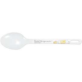 Horo Sumikko Gurashi Enameled Dessert Spoon, White, Size: Approx. W3.8 D17.4 H2.4 SG-12