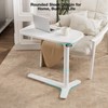 Muvai 30 Inch Overbed Table with Wheels Bedside Table Rolling