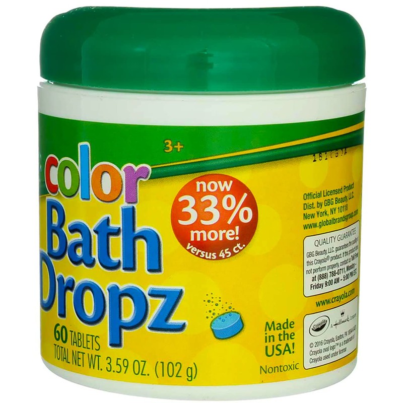 Crayola Bath Dropz 3.59 oz 60 Tablets (Pack of 2)
