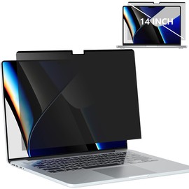 Magnetic Privacy Filter for MacBook Pro 14 Inch (2021 M1 Pro/M1 Max A2442 2021), Easy to Install & Remove, Anti Blue Light Laptop Privacy Film for MacBook Pro 14 Inch