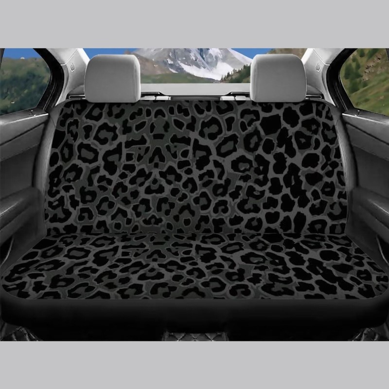 DBBXHZJY Black Leopard Print Car Seat Covers, Vehicle Front Seat