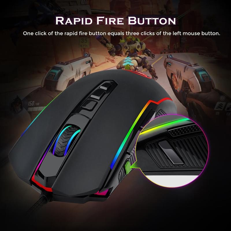 Redragon M910 Ranger Basic RGB Wired Gaming Mouse 8000 DPI