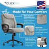 Click365 Transform 1.0 Ergonomic Fabric Swivel Desk Chair, Gray (CCHR10001C)