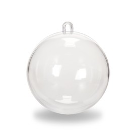 Darice Plastic Ball Ornament, 70mm, Clear -1 Ball