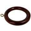Swish Wooden Curtain Pole Rings Pack of 6 Cherry Effect
