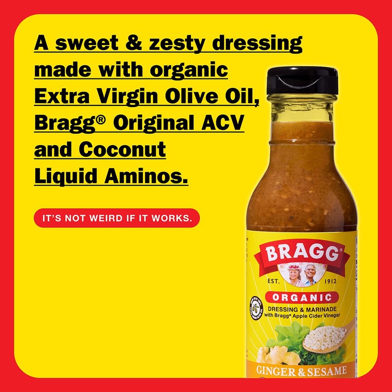 Bragg Organic Ginger and Sesame Salad Dressing and Marinade -