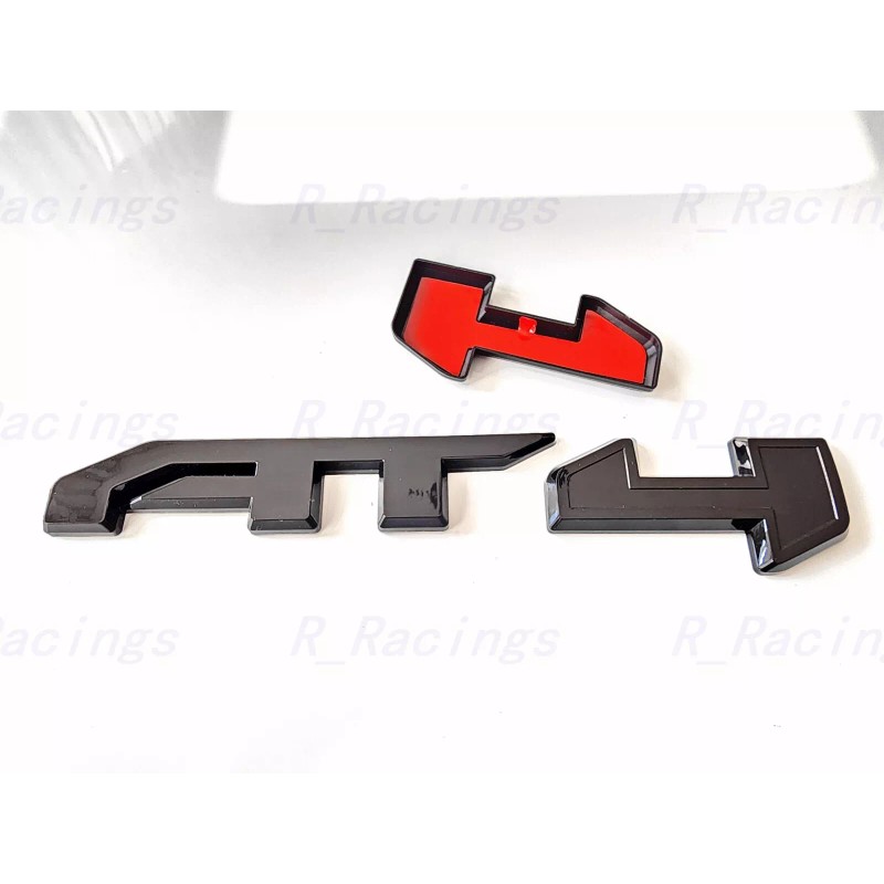 Auto Front Grill Gloss Black AT4 OVERLAY Emblem 2023+ Sierra