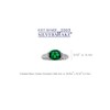 Silvershake 10X8mm Created Oval Shape Nano Green Emerald White Gold