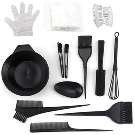 12 Kit De Coloración De Tinte para El Cabello Tazón para Teñir El Cabello Peine para Teñir El Cabello Cepillos para Teñir Cubiertas Bricolaje Salón Co