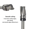 Sinoprotools Solid Carbide Flush Trim Router Bit, 1/4 Inch Shank