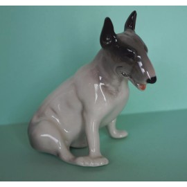 Bull PORCELAIN Figurine DOG Bull Terrier.Hand Painted@