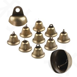 Pack of 20 bells for crafts, bronze vintage bells, mini bell, decorative rattle bell, vintage small bell for home decorations, weddings, dog doorbell, DIY festive decoration
