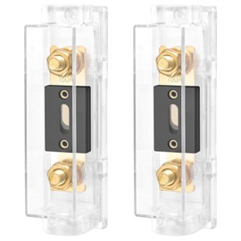 Heschen Car Audio Video Stereo ANL Fuse Holder 0/2/4 Gauge In and Out with 180 Amp ANL Fuse Pack of 2