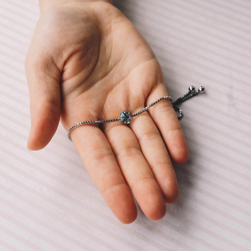 Philip Jones Crystal Bracelet Created with Zircondia® Crystals