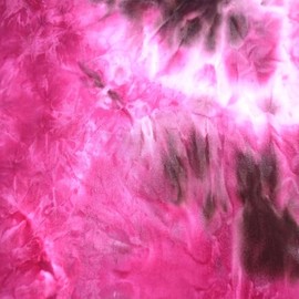 Coral Sangria Choco Tie Dye Ombre Print on Double Sided Brushed DTY Stretch Fabric
