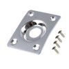 4Pcs Jack Plates Rectangle Guitar Pickup Output Jacks Guitar Jack