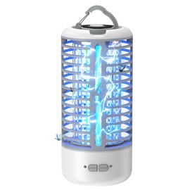 Anysun Elektrischer Insektenvernichter 3000V, Mückenlampe Camping mit LED-Licht, Wasserdichte Fliegenfalle für Drinnen und Draußen, Zuhause, Terrasse, Garten, Hinterhof