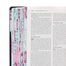 Good Ruby 72 Piece Bible Tabs, Colorful Peel and Stick Book Indexing Tags, 1 ¼” x 1” Page Markers, Heavy Weight 210GSM Labels, Matte Finish Book ID Divider Stickers