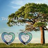 TANGPOET Tree of Life Stud Earrings for Women Girls 925