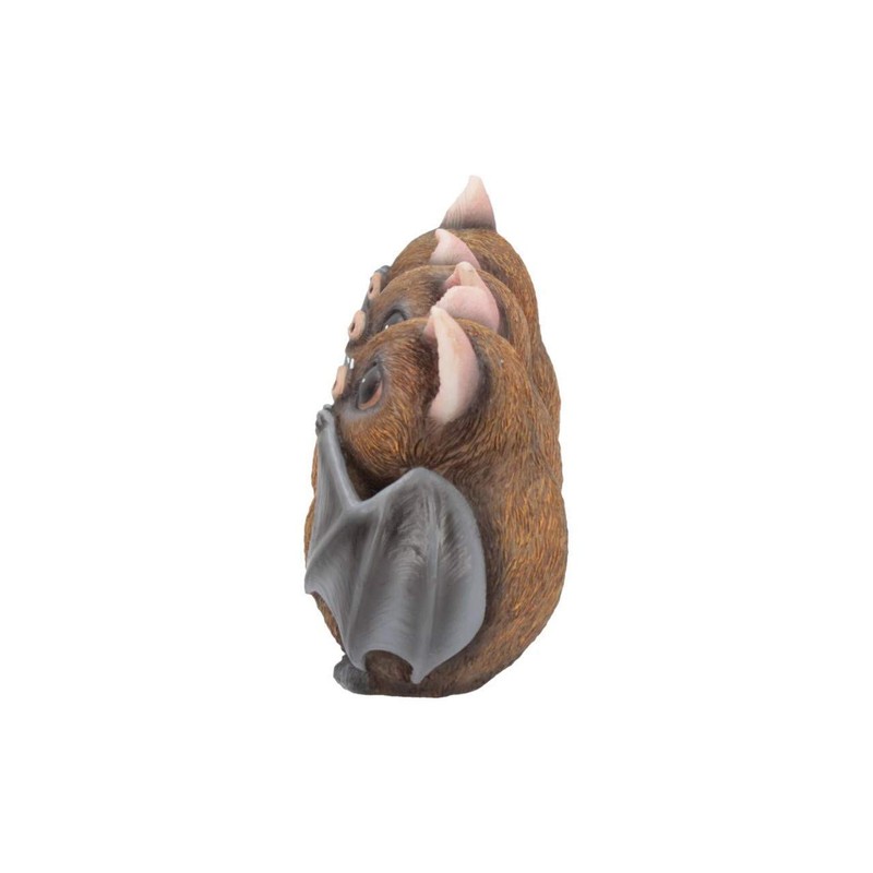 Nemesis Now B4473N9 Three Wise Bats 8.5cm Figurines, Brown