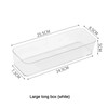 Desk Drawer Organizers Set – Clear Plastic Storage Bins for