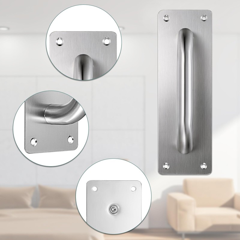 Sumnacon Stainless Steel Door Handle, 4 Pack Pull Push Handle