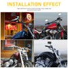 Dreamizer 10mm Motorcycle Rectangle Rearview Mirrors For Honda Magna 250