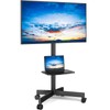 Rfiver Mobile TV Stand for 23-60 Inch LCD LED Flat/Curved