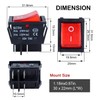 DMWD 3Pcs 30A 250VAC/ 35A 125VAC Large Current Rocker Toggle