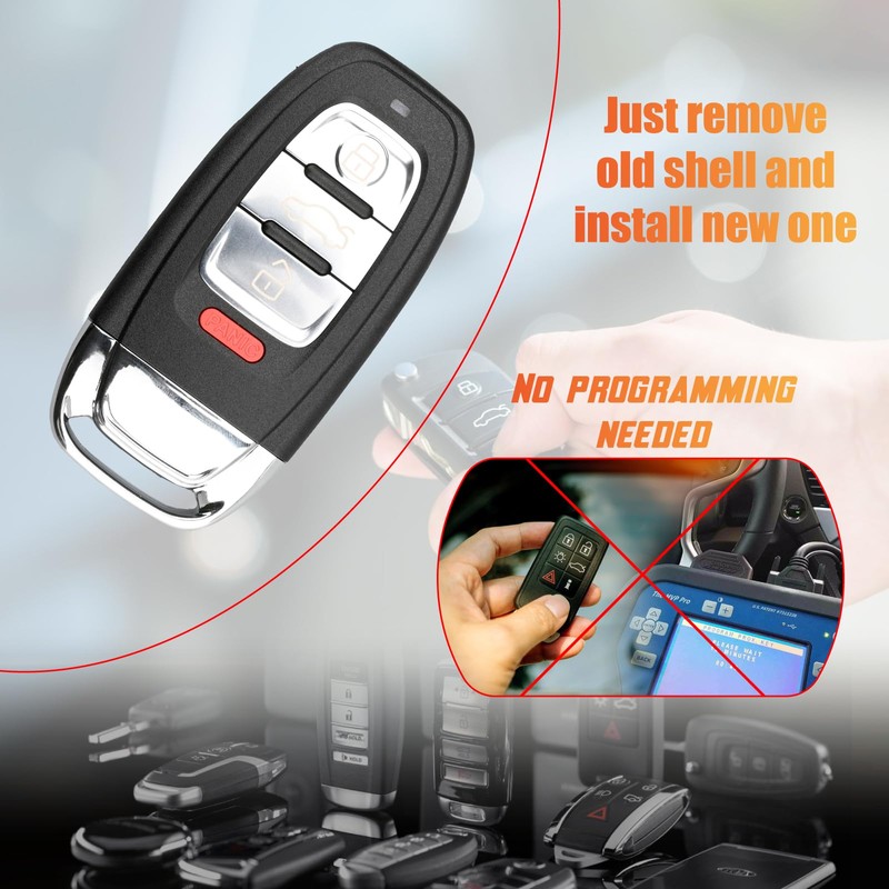 Sianxaido IYZFBSB802 Key Fob Shell Case Compatible with A4 A5