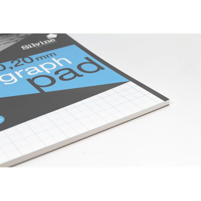Silvine A4 Professional Graph Pad. 50 Sheets of Quality 90gsm