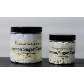Handmade Lemon Sugar Cookie Fluffy Whipped Soap|Cream Soap|Shaving Cream|Body Frosting - 8 oz (volume) jar