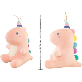 JOSON Cute Dinosaur Plush Toy Soft Dinosaur Plush Doll Boy Girl Birthday Gift (pink)