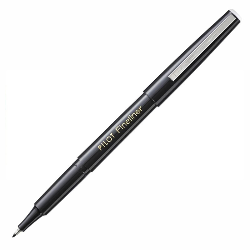 Pilot Fineliner Pen SWPPF 1.2mm Tip - Black - Pack