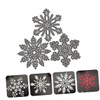 DOITOOL 1 Set Christmas Snowflake Metal Embossing Stencils Durable Cutting