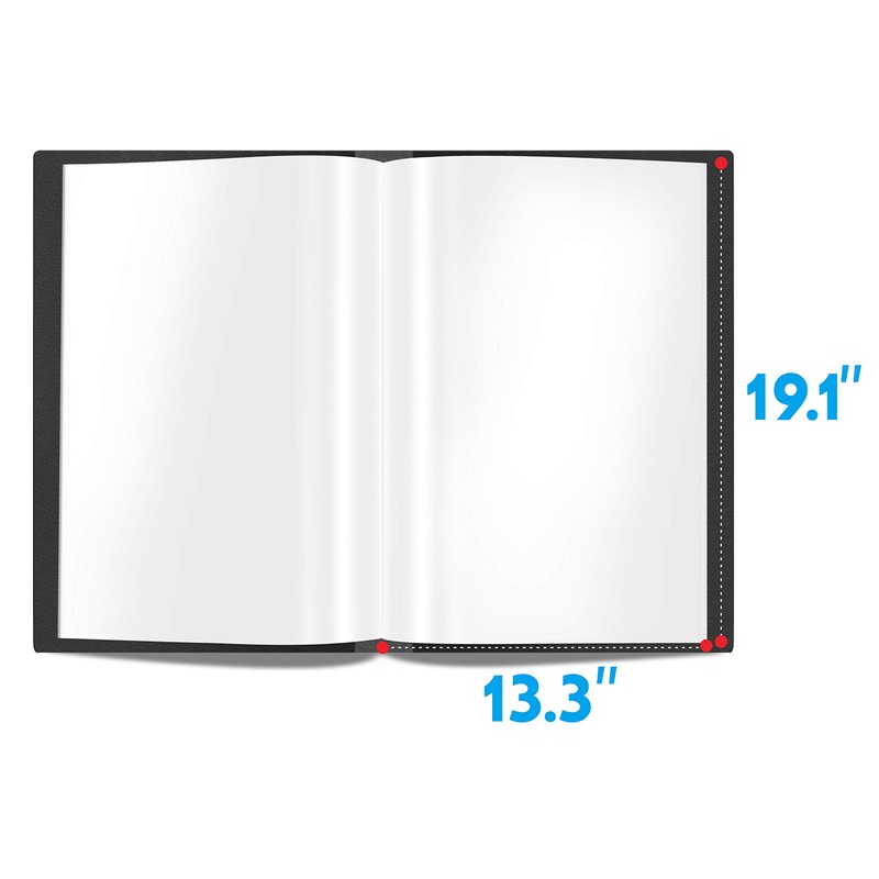 Presentation Book 40 Clear Pockets Sleeves Protectors Art Portfolio Clear