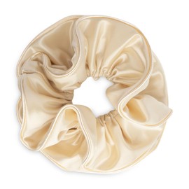 SXQLYH Hair Bobbles Oversized Scrunchies Satin for Women, Braided Scrunchie, Three-Dimensional Styling Hair Band, Soft Elastic, Women's Ponytail Holder, Hair Band for Women, Thick Long Hair (Beige)