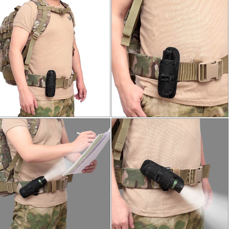 YAPJEB Light Pouch Molle Light Case Molle Flashlight Holder Belt