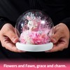 Niuirt Preserved Flower with Glass Dome - Unique Real Flower