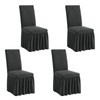 NICEEC Plush Chair Covers for Dining Chairs Covers Set of