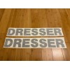 Aftermarket DRESSER 40” Logo Decal Stickers (SET of 2) Bulldozer