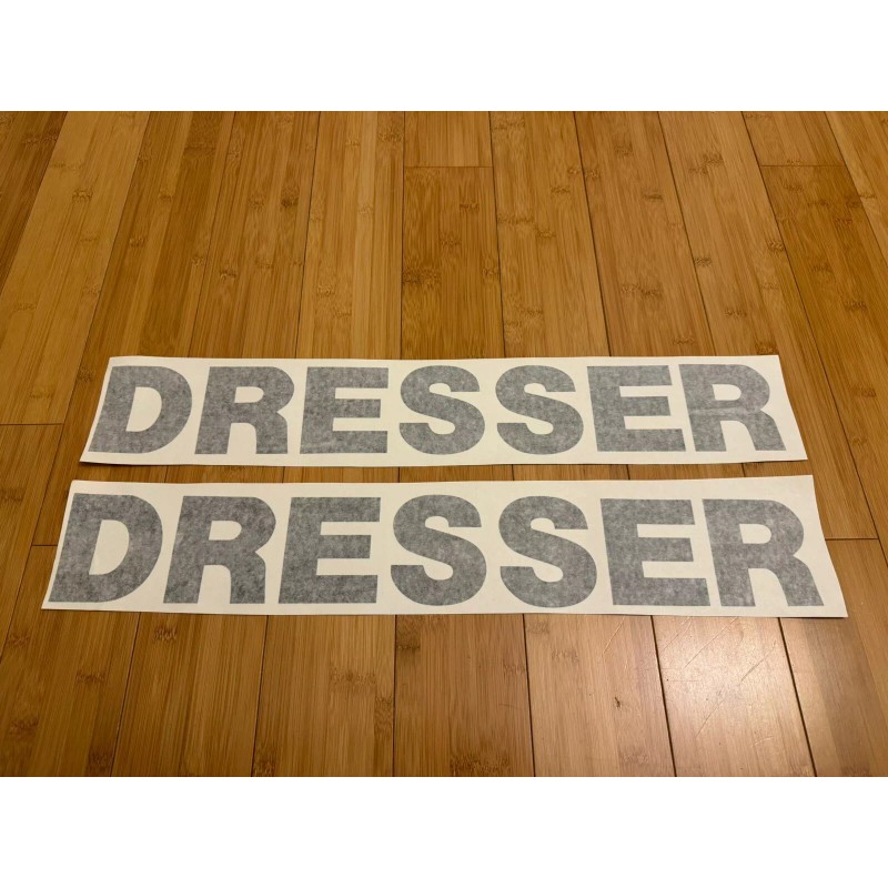 Aftermarket DRESSER 40” Logo Decal Stickers (SET of 2) Bulldozer